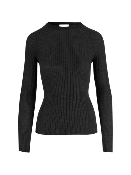  Sa Su Phi Long-sleeved Ribbed T-shirt - Black 