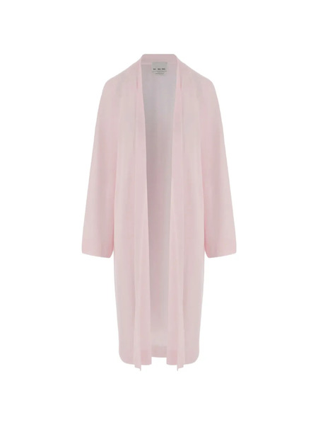  Sa Su Phi Open-front Long-sleeve Coat - Pink 