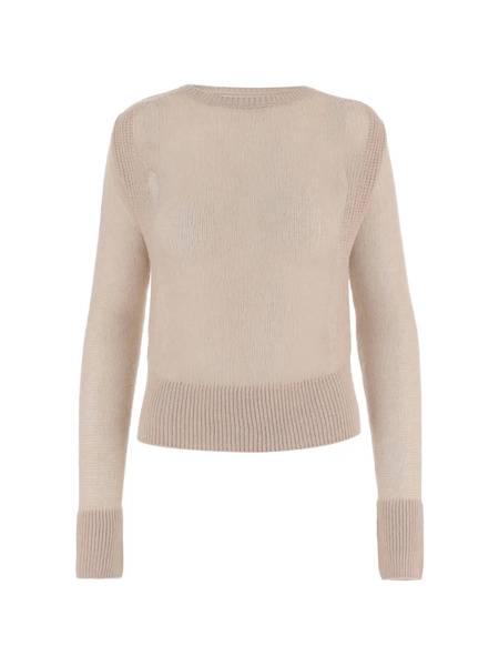  Sa Su Phi Ribbed Crew-neck Sweater - Neutrals 