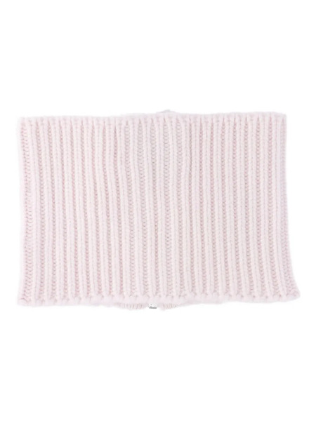  Sa Su Phi Ribbed-knit Zip-fastening Neckwarmer Scarf - Pink 