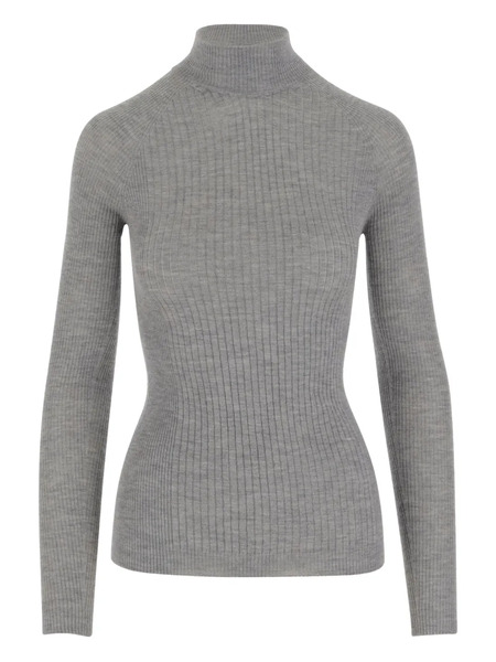  Sa Su Phi Ribbed Turtleneck Sweater - Grey 