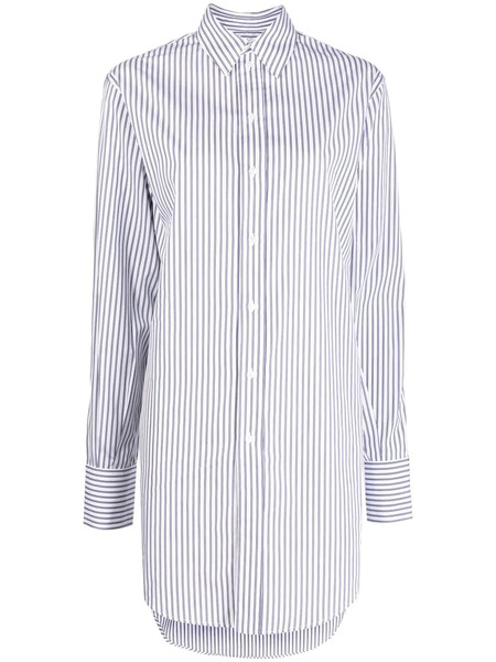  Sa Su Phi Striped Silk Shirt Dress - Blue 
