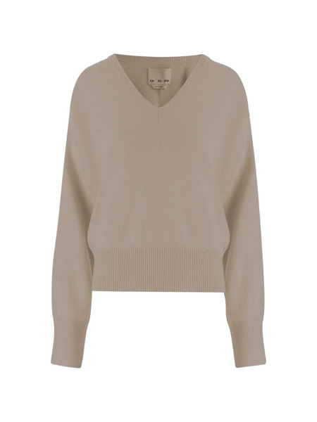 Sa Su Phi V-neck Cashmere Sweater - Neutrals 