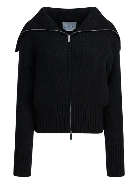  Sa Su Phi Zip-fastening Cardigan - Black 
