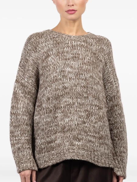  Sablyn Cypress Marl-knit Sweater - Brown 