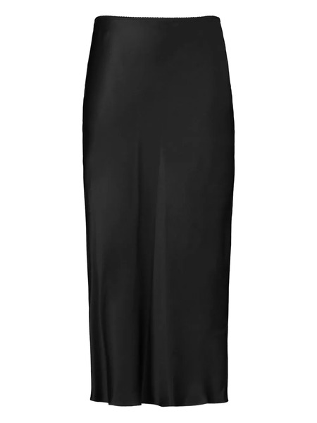  Sablyn Miranda Bias-cut Midi Skirt - Black 