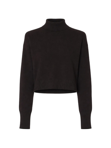  Sablyn Turtleneck Cropped Sweater - Brown 