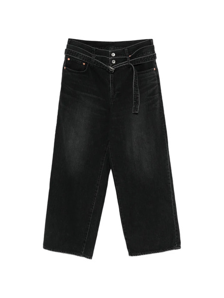  Sacai Belted Denim - Black 