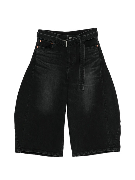  Sacai Belted Trousers - Black 