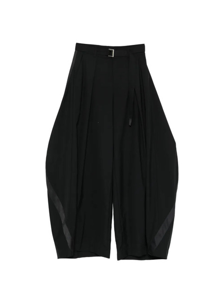  Sacai Belted Trousers - Black 
