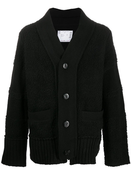  Sacai Button-down Cardigan - Black 