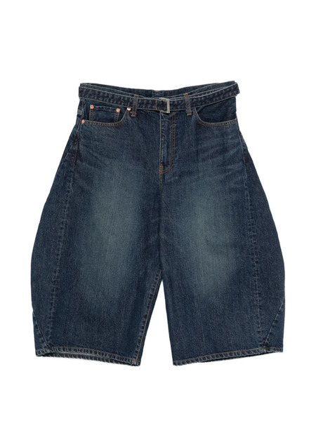  Sacai Buttoned Belted Shorts - Blue 
