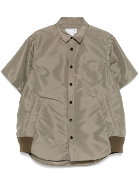  Sacai Buttoned Short-sleeved Shirt - Green 