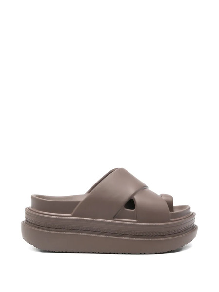 Sacai Criss-cross-strap Sandals - Brown 