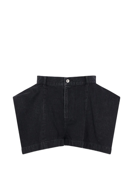  Sacai Denim Shorts - Black 