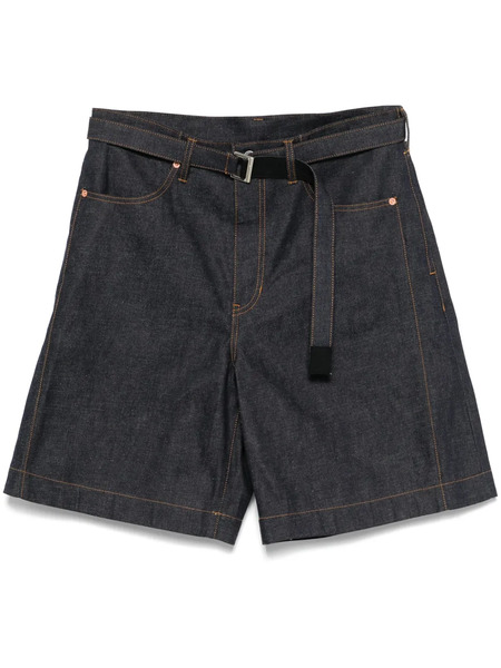  Sacai Denim Shorts - Blue 
