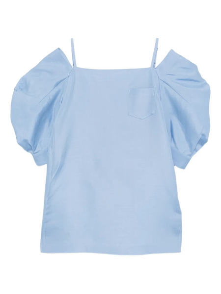  Sacai Double-faced Mini Dress - Blue 