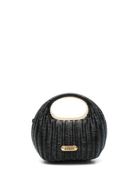  Sacai Logo-plaque Mini Bag - Black 