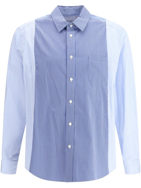  Sacai Mixed Stripes Shirt - Blue 