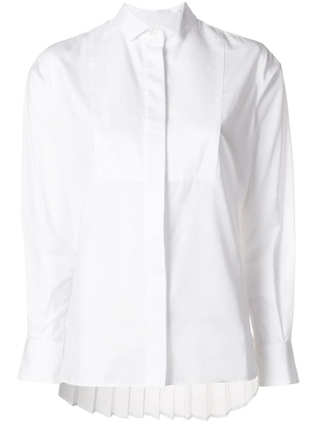  Sacai Pleated Back Shirt - White 