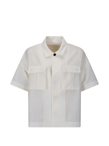 Sacai Pocket Short Sleeve Shirt - Neutrals 