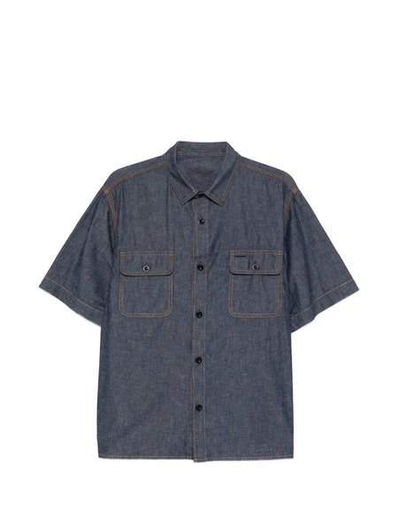  Sacai Point-collar Shirt - Blue 
