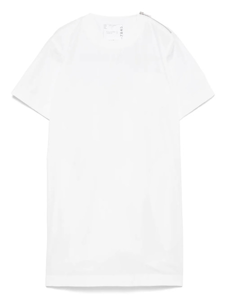 Sacai Poplin Mini Dress - White 