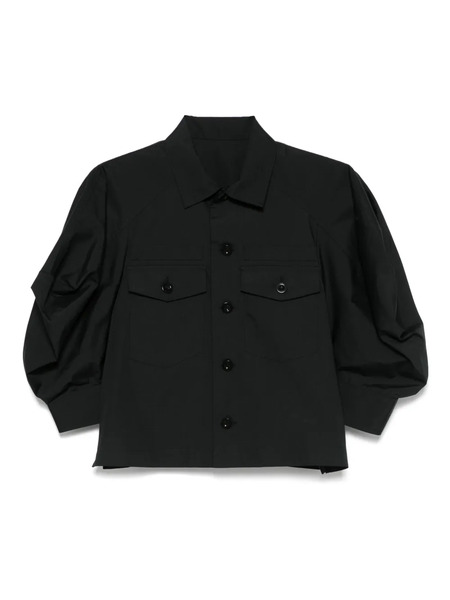  Sacai Poplin Shirt - Black 