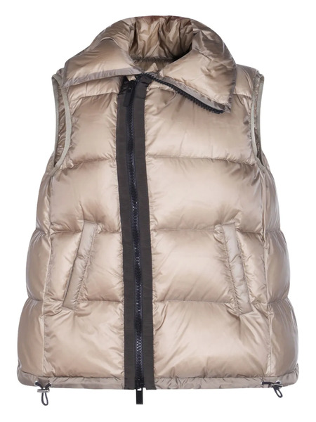 Sacai Quilted Zip-front Gilet - Neutrals 