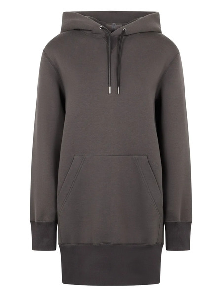  Sacai Ribbed-edge Hoodie - Brown 