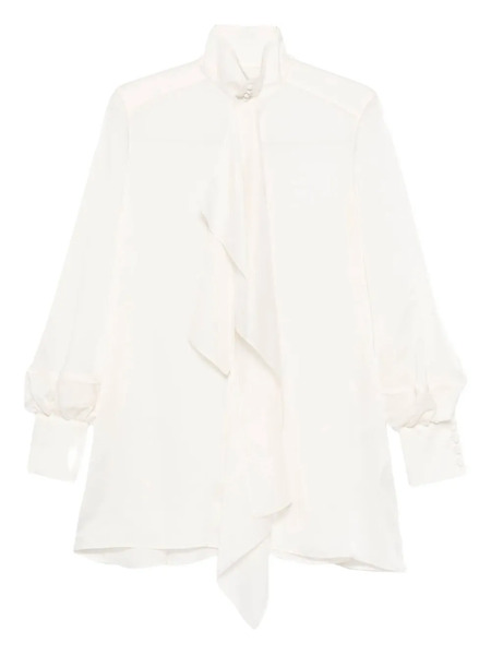  Sacai Ruffled Shirt - White 