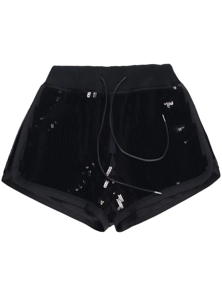  Sacai Sequin-embellished Shorts - Black 