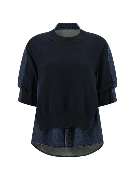  Sacai Shirt-style Top - Blue 