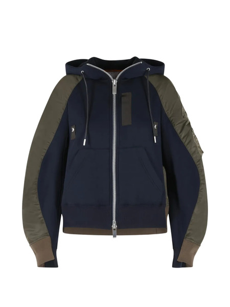  Sacai Sponge Zip-up Hoodie - Blue 