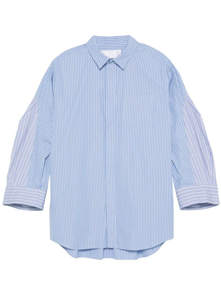  Sacai Striped Shirt - Blue 