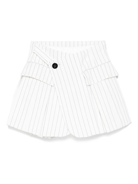  Sacai Striped Shorts - White 