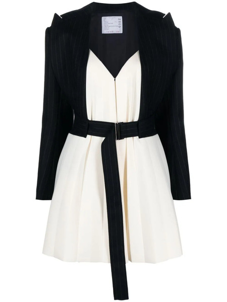  Sacai Suiting Bonding Layered Blazer - White 