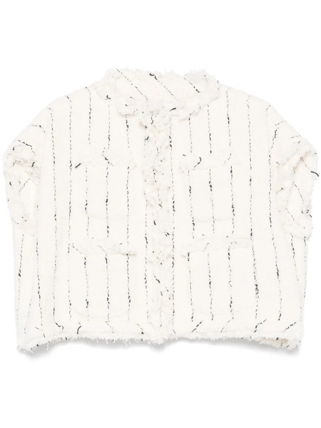  Sacai Tweed Jacket - White 