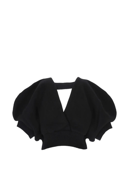  Sacai V-neck Blouse - Black 