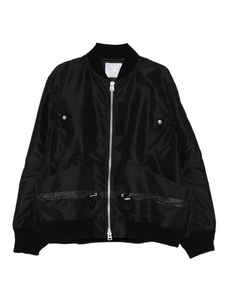  Sacai Zip-up Bomber Jacket - Black 