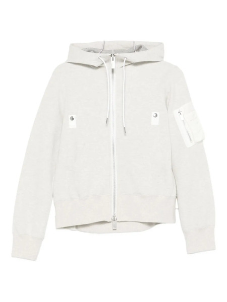  Sacai Zip-up Bomber Jacket - Neutrals 