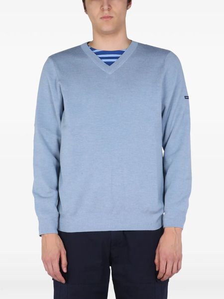  Saint James V-neck Sweater - Blue 