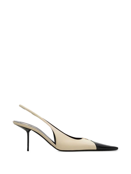  Saint Laurent Babylone Breteuil Pointed-toe Pumps - White 