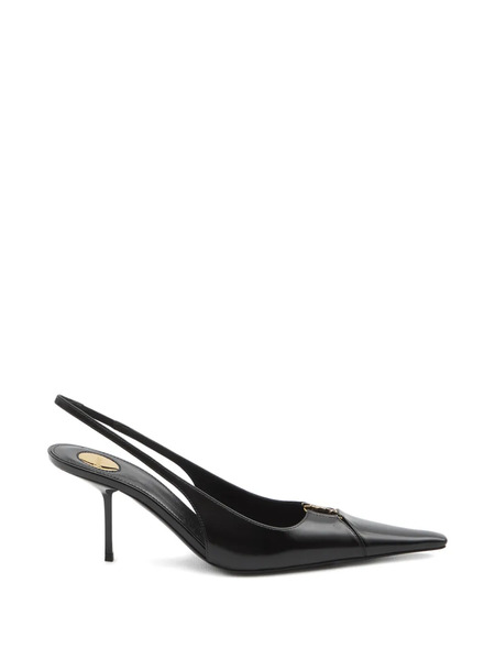  Saint Laurent Babylone Breteuil Slingback Pumps - Black 