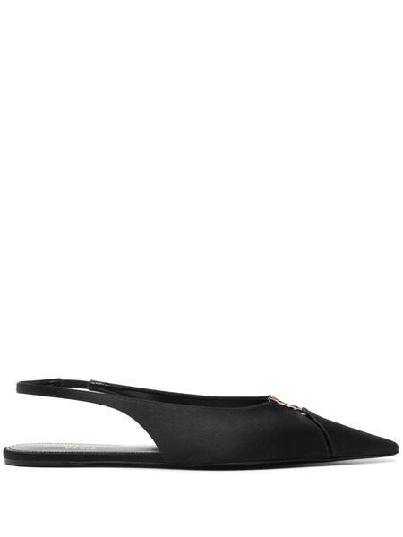  Saint Laurent Babylone Slingback Pumps - Black 