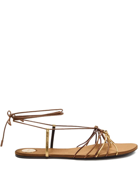  Saint Laurent Bridget Sandals - Brown 