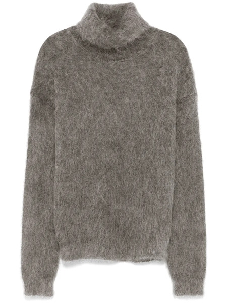  Saint Laurent Brushed Sweater - Grey 