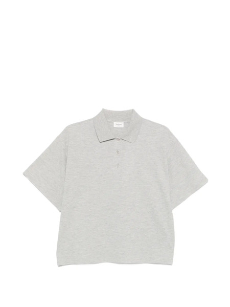  Saint Laurent Buttoned Polo Shirt - Grey 