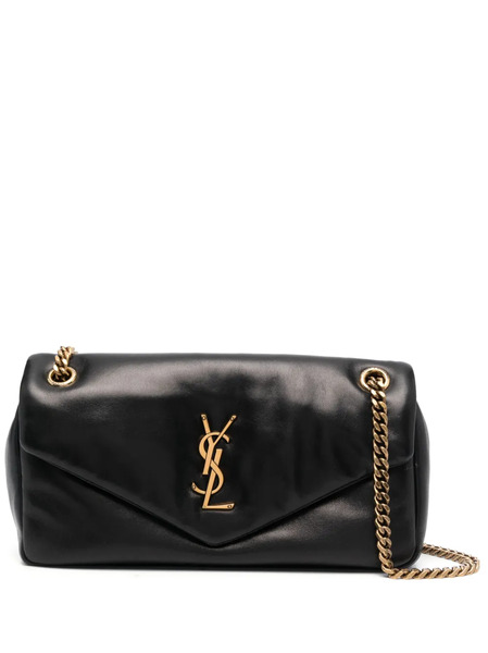  Saint Laurent Calypso Logo-plaque Shoulder Bag - Black 