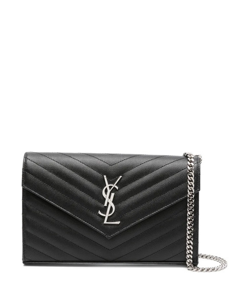  Saint Laurent Cassandre Clutch Bag - Black 